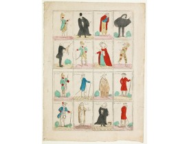 ANONYMOUS. -  [No title.] Sixteen small engravings.